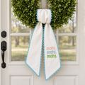 MAHJ MAHJ MAHJ Wreath Sash with Blue Trim