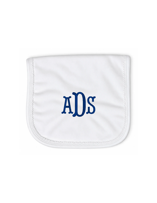 Picot Trim Burp Cloth