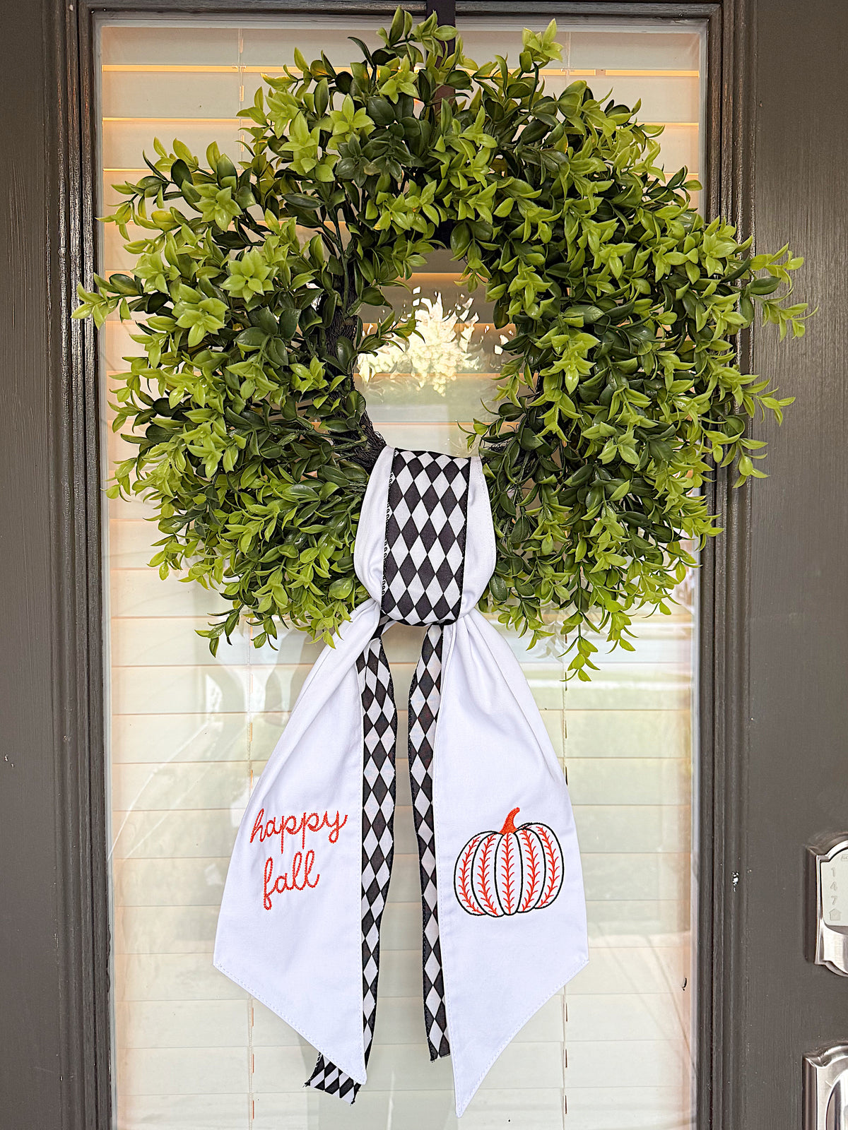 Happy Fall Wreath Sash