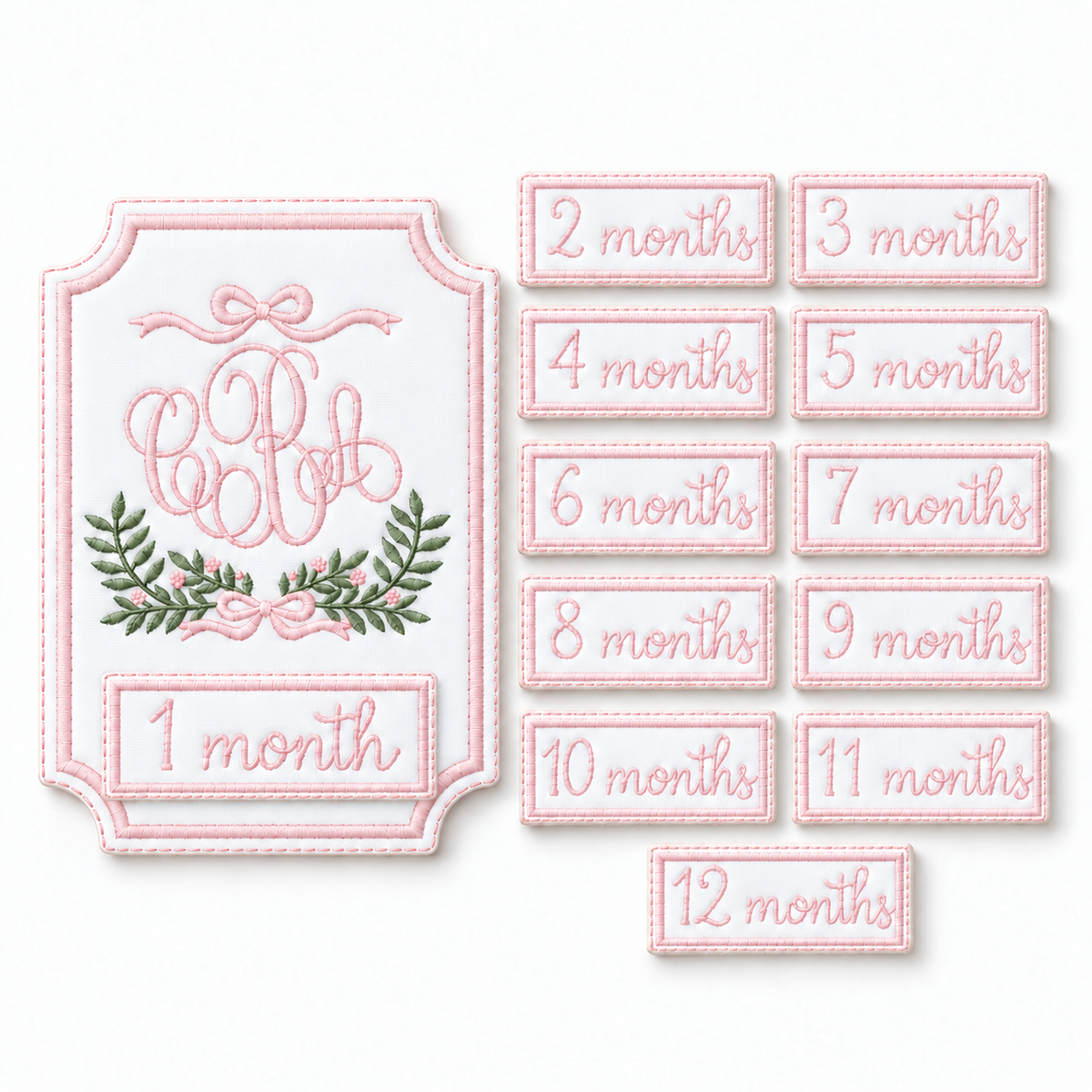 Monthly Milestone Cards - Floral