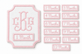 Monthly Milestone Cards - Monogram