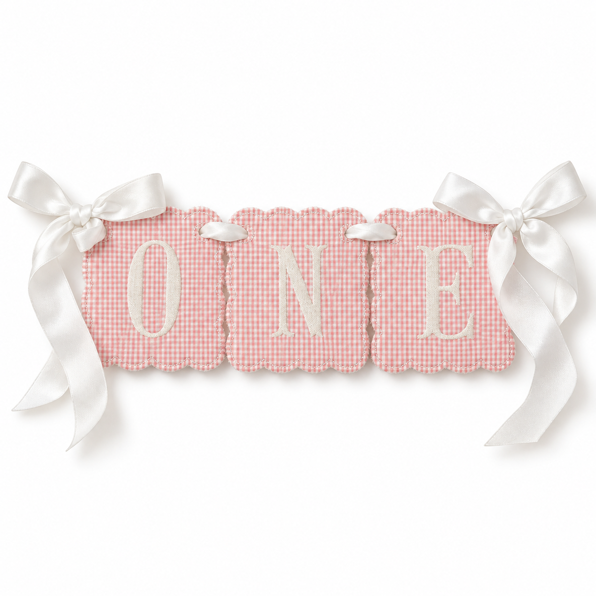 Girls 1st Birthday High Chair Banner