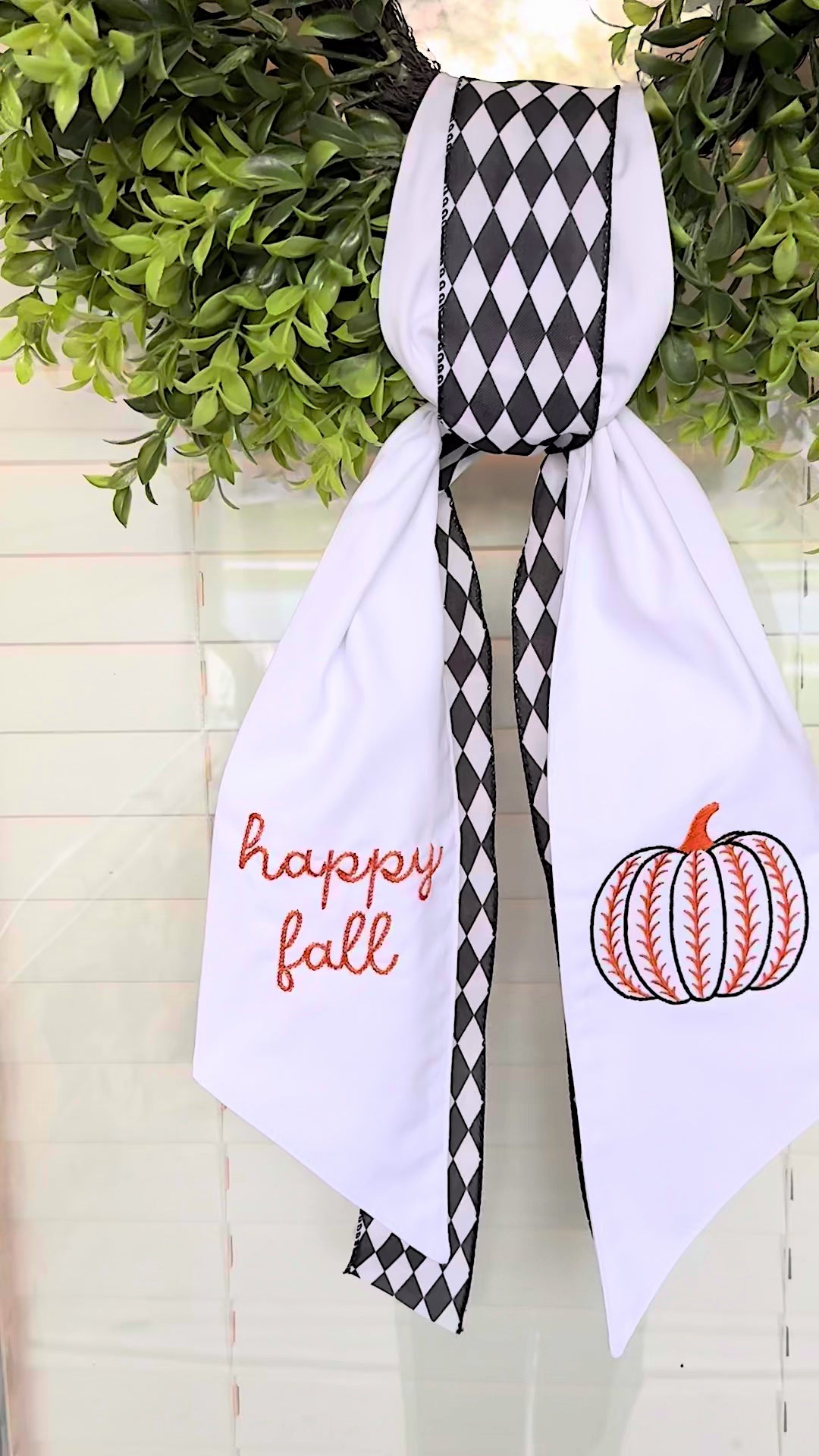 Happy Fall Wreath Sash