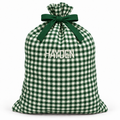 Santa Sack - Green Gingham