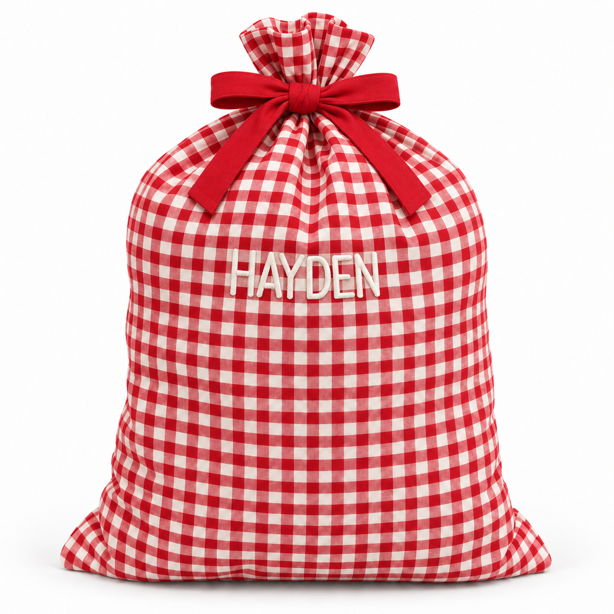 Santa Sack - Red Gingham