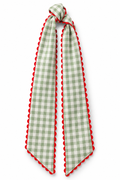 Green Gingham Wreath Sash