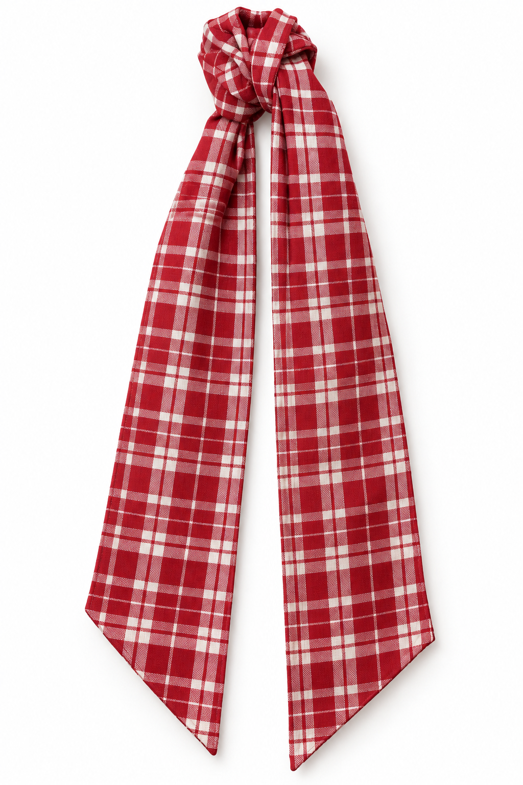 Red Plaid Wreath Sash